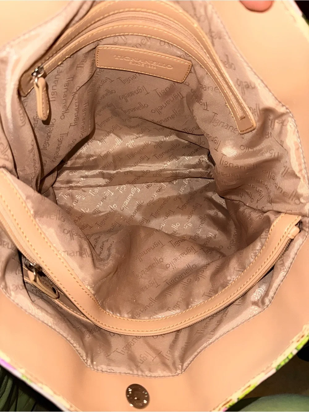 Tignanello Large Genuine Leather Shoulder Handheld Satchel Tote bag